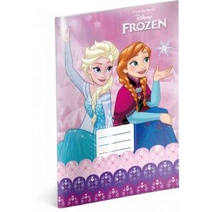 Školní sešit Frozen – Ledové království Pink, A4, nelinkovaný