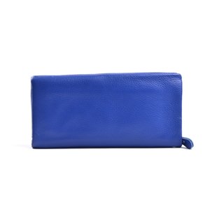 Dámská kožená peněženka/etue na šířku Modrá, 21 x 2 x 11 (SB00-3599-01KUZ)