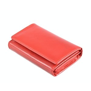 Dámská kožená peněženka na výšku červená, 9 x 28 x 16 (SB00-V947-00KUZ)