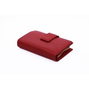 Dámská kožená peněženka na výšku Červená, 10 x 0 x 15 (SB00-HE972-00KUZ)