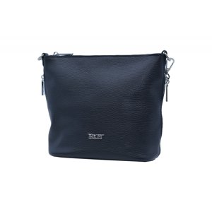 BRIGHT Dámská kožená kabelka Černá, 22 x 14 x 20 (XBR23-ST4101-09DOL)