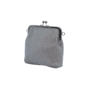 Společenská kabelka Stříbrná, 17 x 7 x 17 (MN00-V6044-25STR)