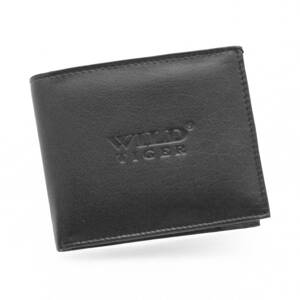 Pánská kožená peněženka Wild Tiger Janko, černá