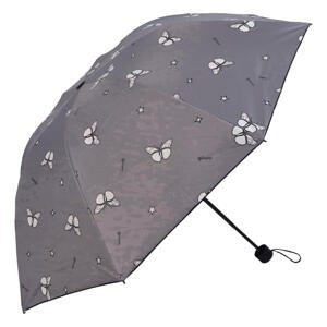 Deštník měnící barvu Butterfly, šedý