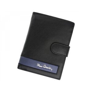 Pánská kožená peněženka Pierre Cardin Paolons, černo-modrá
