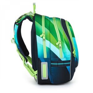 Školní batoh Topgal CODA, modro-zelená