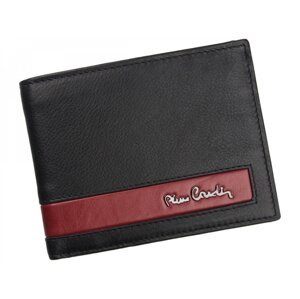 Pánská kožená peněženka Pierre Cardin Samuel, černo-červená