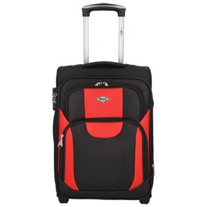 Cestovní kufr Afrika velikost S, černá-červená