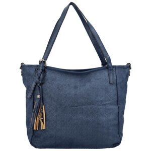 Trendová dámská koženková taška Javier, modrá