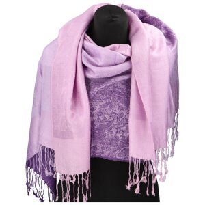 Elegantní dámská zimní šála Klean, světle růžová - fialová