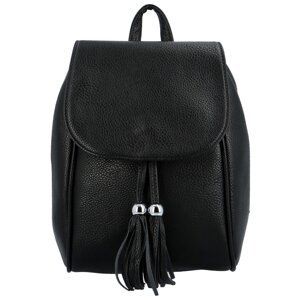 Stylový dámský koženkový batoh Gyda, černá