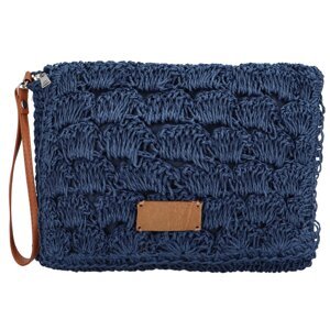 Měkká kabelka do ruky s pleteným vzorem Vivalo, tmavě modrá