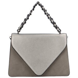 Luxusní dámská koženková kabelka Trinida , stříbrná
