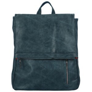 Trendy dámský koženkový kabelko-batůžek Floras, modrá
