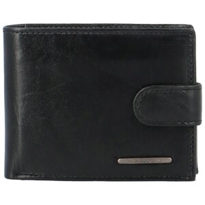 Pánská kožená peněženka na šířku Bellugio Oscar, černá