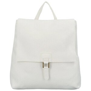 Stylový dámský koženkový kabelko-batoh Octavius, bílý