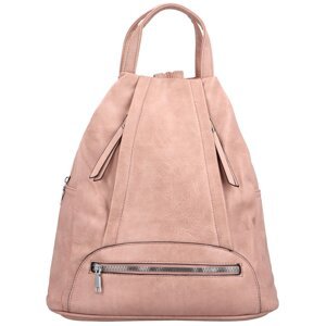 Trendy dámský koženkový batůžek Coleta, růžový
