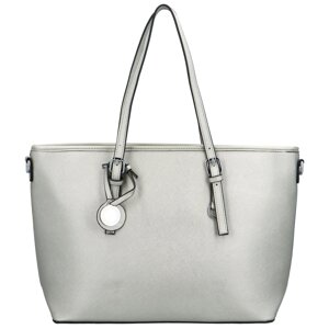 Luxusní dámská kabelka přes rameno Rimissa, stříbrná