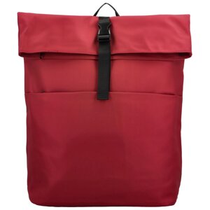 Trendy dámský pogumovaný batoh Ustym, červená