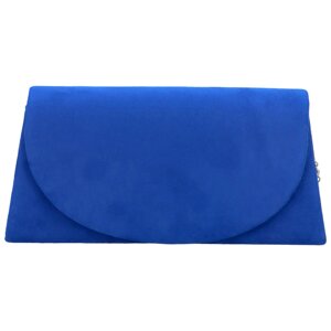 Módní semišová dámská plesová kabelka Namija, modrá