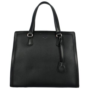 Trendy koženková dámská kabelka do ruky Bettina, černá