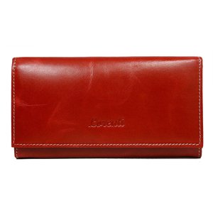 Dámská stylová kožená peněženka Oxana červená