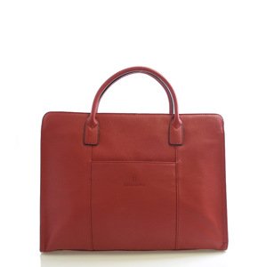 Dámská kabelka červená kožená - Hexagona 462698