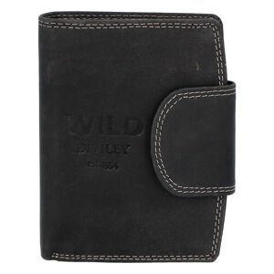 Pánská kožená peněženka černá - WILD Soul