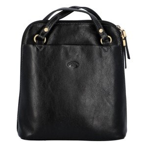 Dámský kožený batoh kabelka černý - Katana Elinney