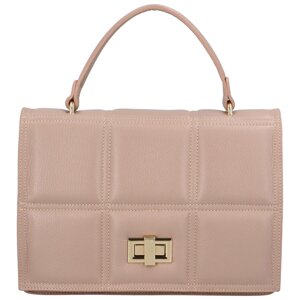 Dámská kožená kabelka do ruky pudrově růžová - ItalY Diana