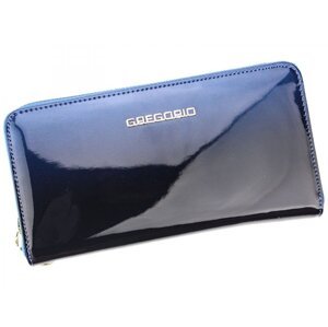 Dámská kožená pouzdrová peněženka modrá - Gregorio Clorinna
