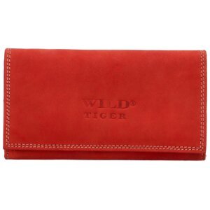 Dámská kožená peněženka červená - Wild Tiger Chocky