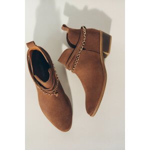 Kotníkové boty Lasocki WI16-ANIA-12 Přírodní kůže (useň) - Semiš
