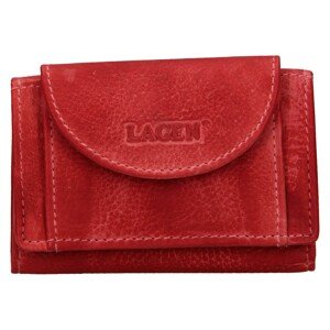 Dámská kožená slim peněženka Lagen Mellba - červená