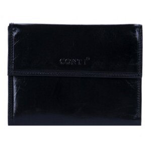 Dámská peněženka kožená černá 6033