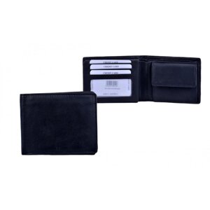 Pánská kožená peněženka černá TK-008