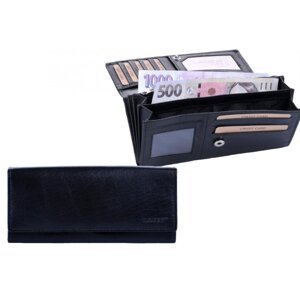 Dámská kožená peněženka V-102 černá