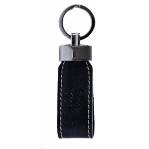 Luxusní kožený přívěšek na klíče Florence ACC-100 černý