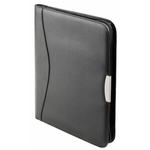 Business koženkové desky 5099-01 černé stříbrný střed