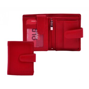 Dámská malá kožená peněženka 3257 červená s RFID ochranou