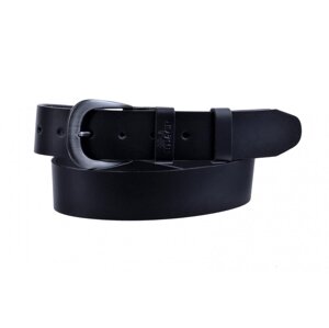 Pánský kožený černý pásek 001-98 95 cm