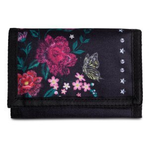 Dívčí textilní peněženka na suchý zip 40243-9900 B černá - poslední kus