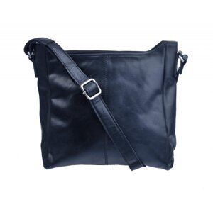 Dámská kožená kabelka přes rameno LA-1628 černá