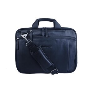 Pánská kožená taška do práce vhodná na notebook 15,4"  LBB-125 černá