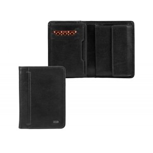 Elegantní pánská kožená peněženka na výšku BURGES černá 215707