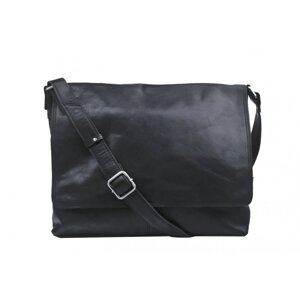 Kožená taška LA-1266 černá