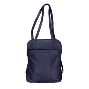 Kožený kabelko-batoh 0210 tmavě modrý