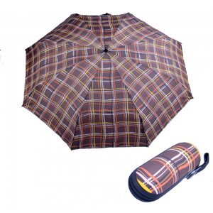 X1 - extra malý skládací deštník s pouzdrem ice cubes brown 898116322