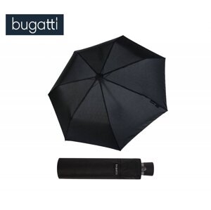 Skládací ultra lehký deštník Take it HEAT STAMP 726169BU černý s logem
