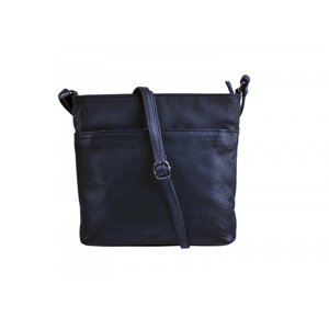 Malá kožená kabelka přes rameno LB-245 černá